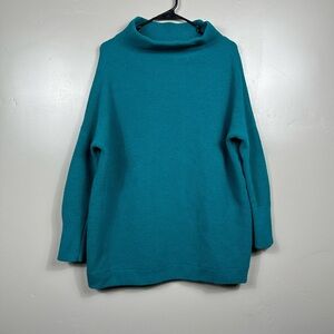 Free People Women's Ottoman Slouchy Tunic Green Sweater Top Size XS
